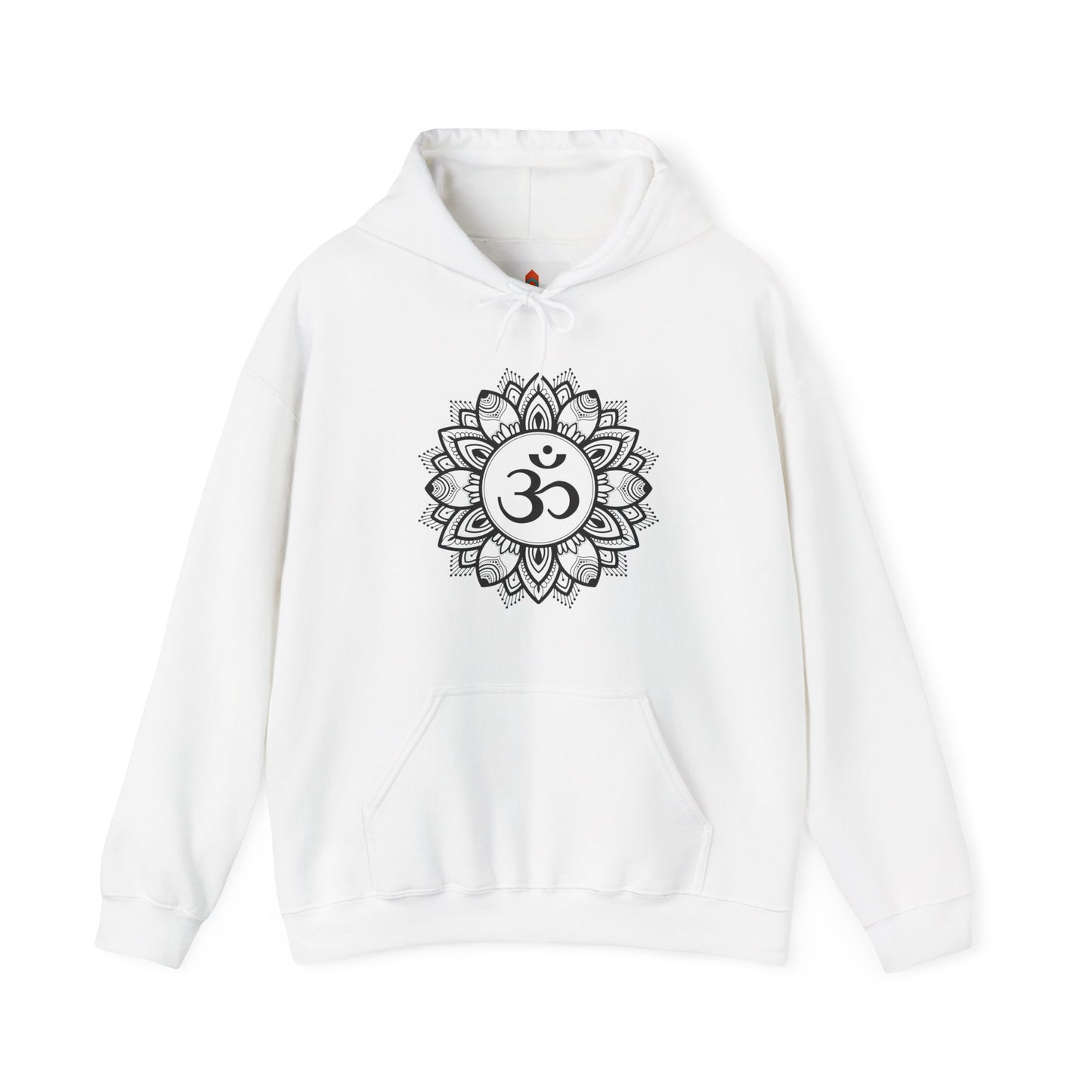 Om in Lotus Mandala Hoodie