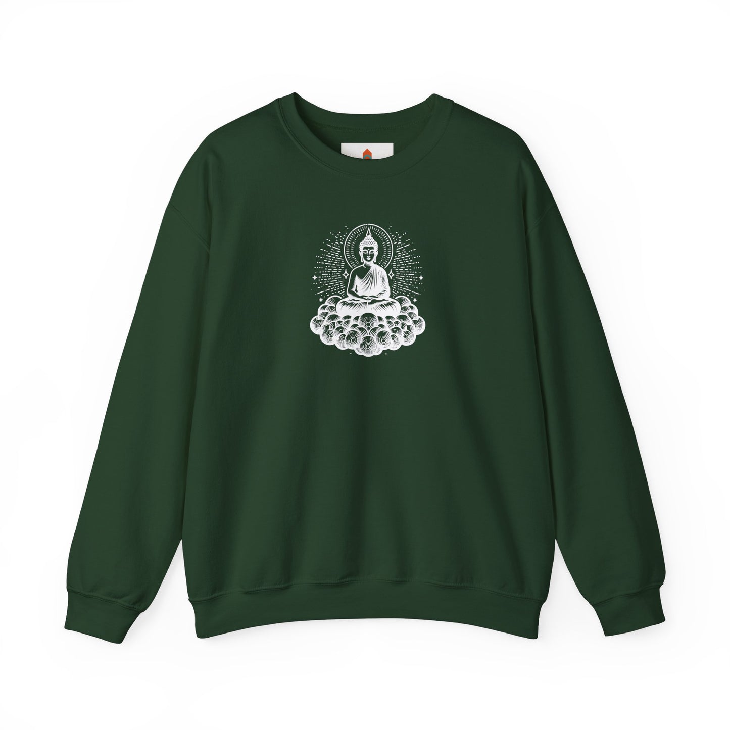 White Buddha Art Sweatshirt