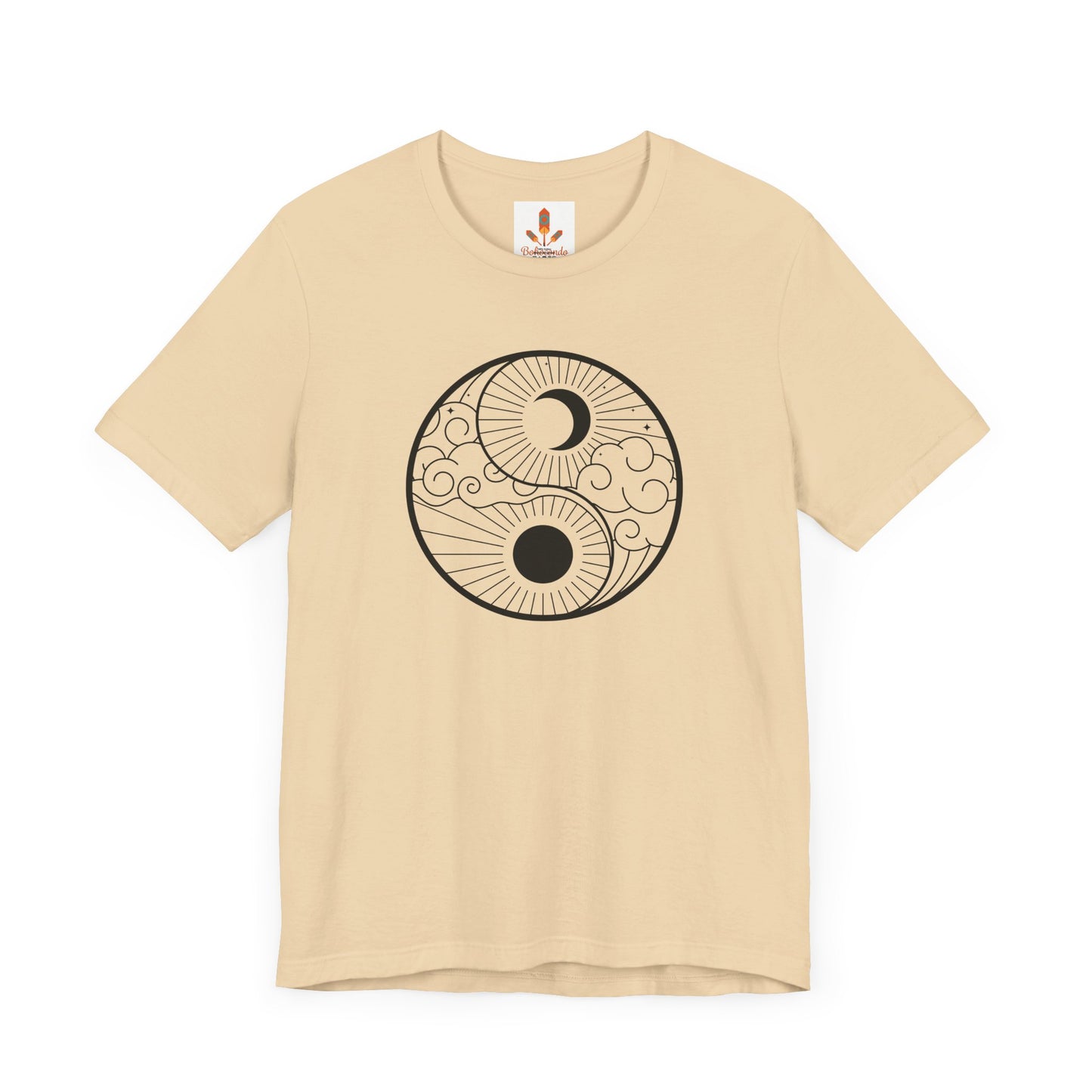 Yin Yang Sun and Moon Design T-shirt