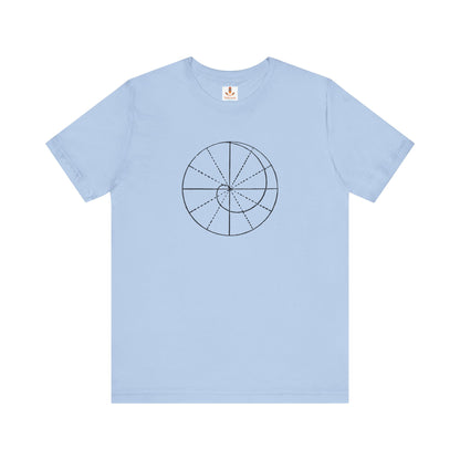 Spiral of Life in Circle Drawing T-shirt
