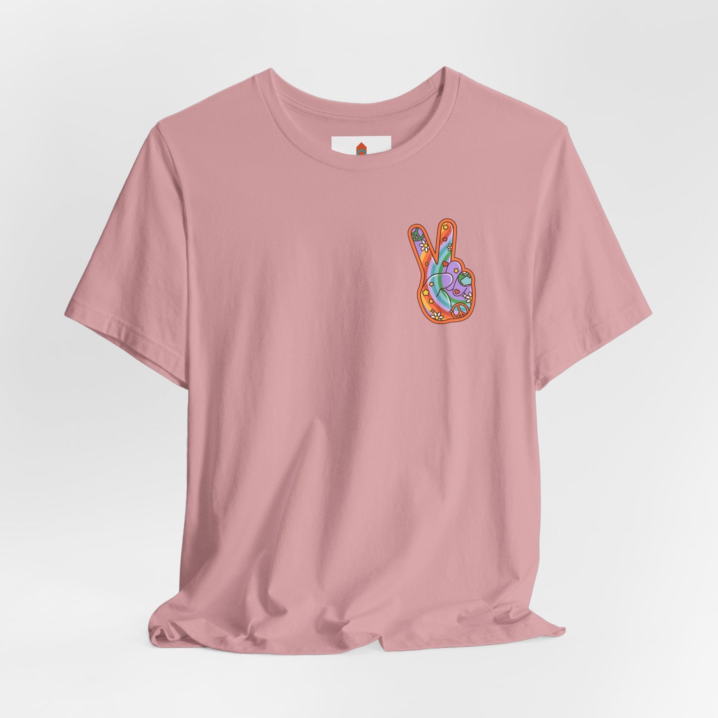 Hippie Peace Hand Sign T-shirt