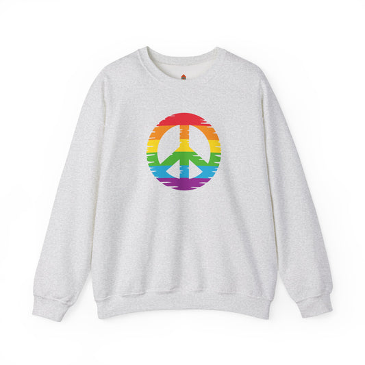 Rainbow Peace Sign Sweatshirt