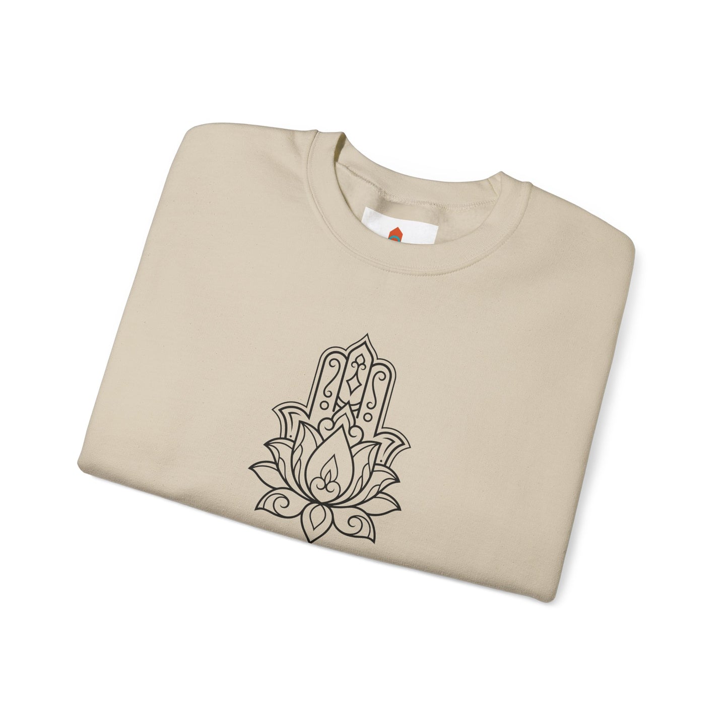 Hamsa Lotus Design Sweatshirt