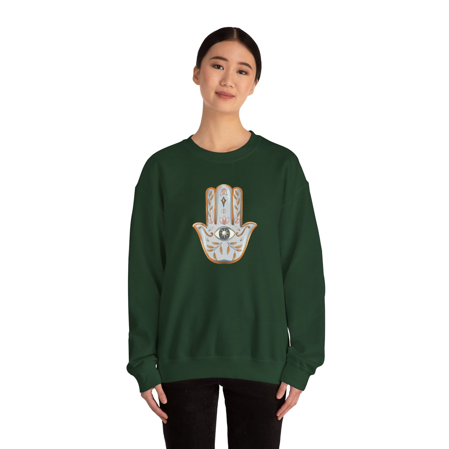 Silver Hamsa Hand Sweatshirt