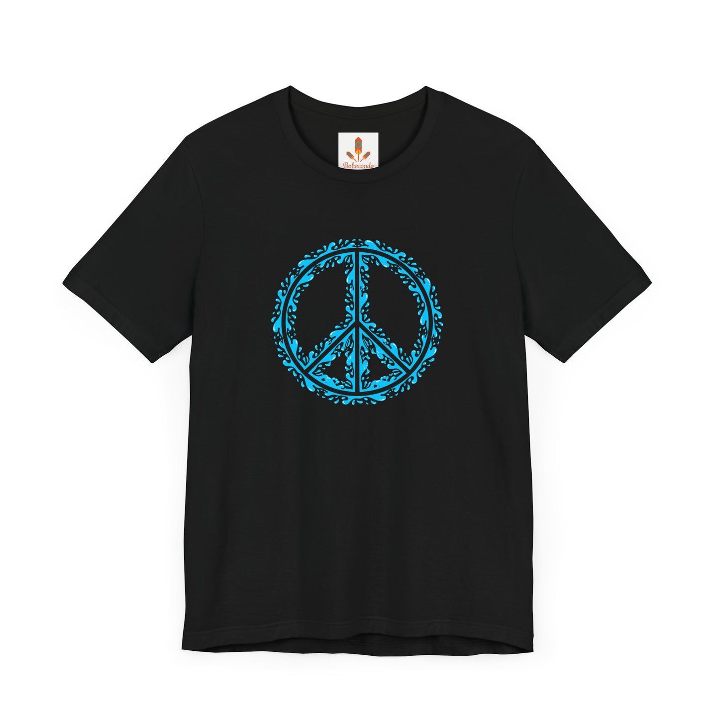 Peace Sign with Water Design T-shirt