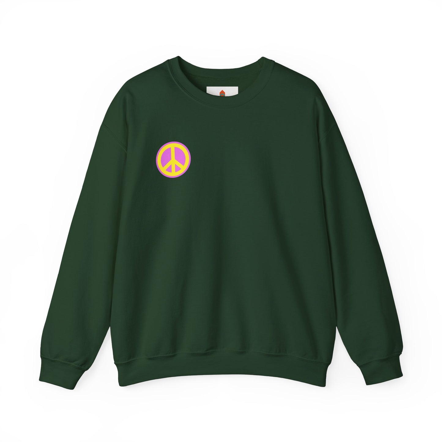 Yellow and Purple Peace Sign Sweatshirt