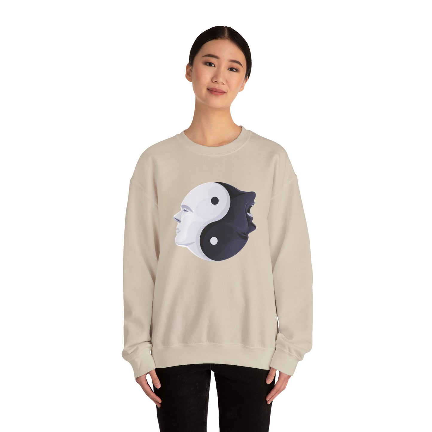 Yin Yang Two Faces Sweatshirt