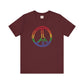 Drawing of Rainbow Peace Sign T-shirt