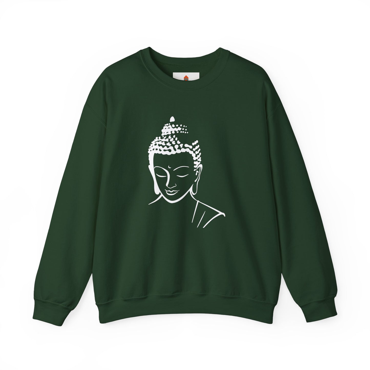 White Buddha Design Sweatshirt