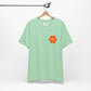Peace Sign in Orange Flower T-shirt