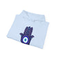 Blue Hamsa Hand Hoodie