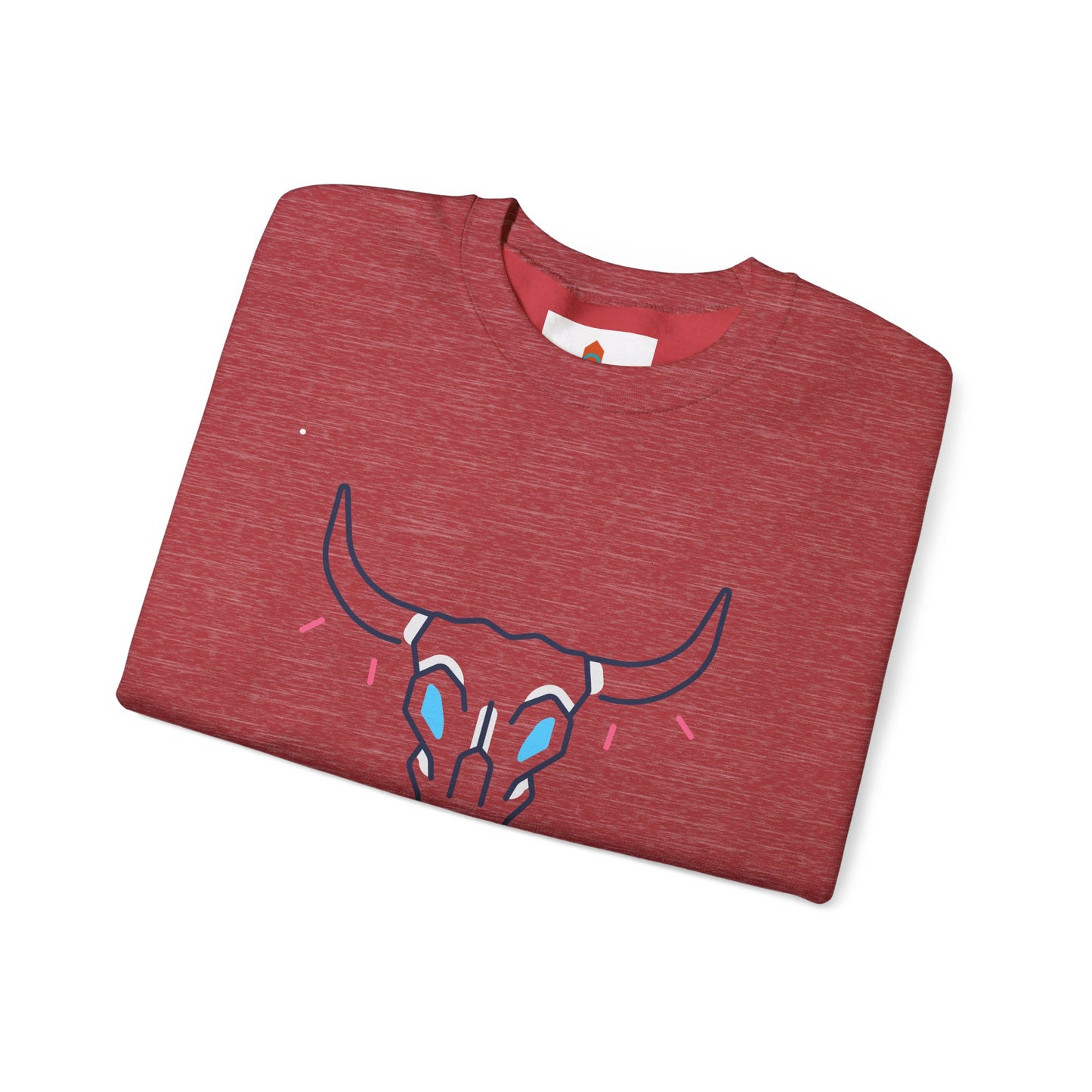 Buffalo Skull Drawing Sweatshirt