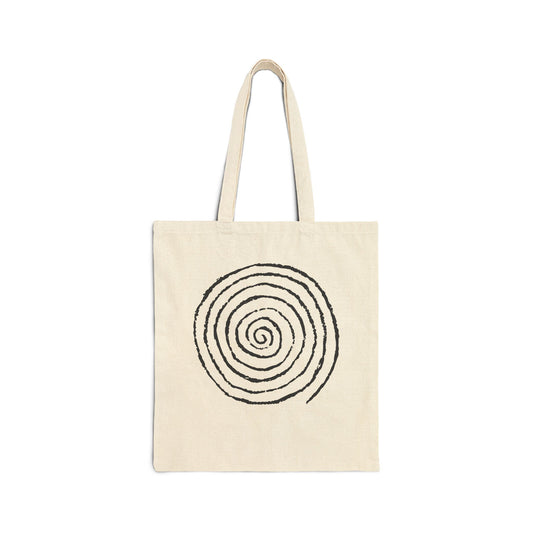 Spiral of Life Drawing Cotton Tote Bag