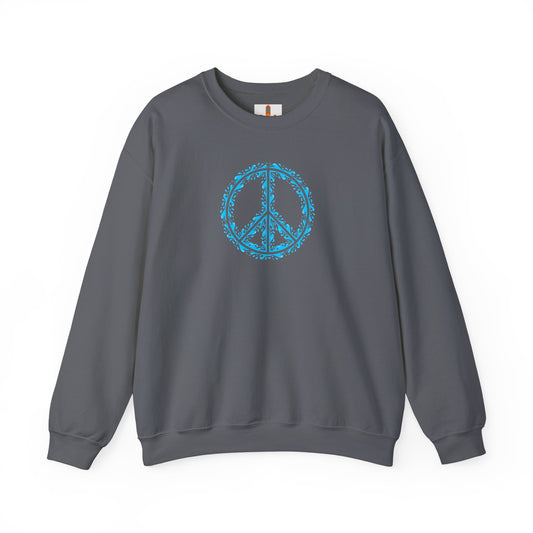 Peace Sign with Water Design Sweatshirt