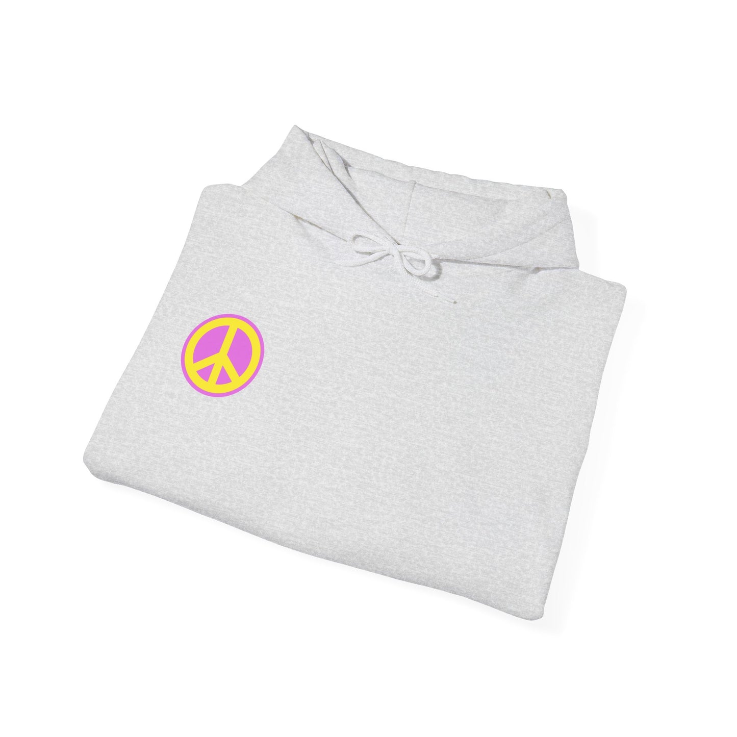 Yellow and Purple Peace Sign Hoodie