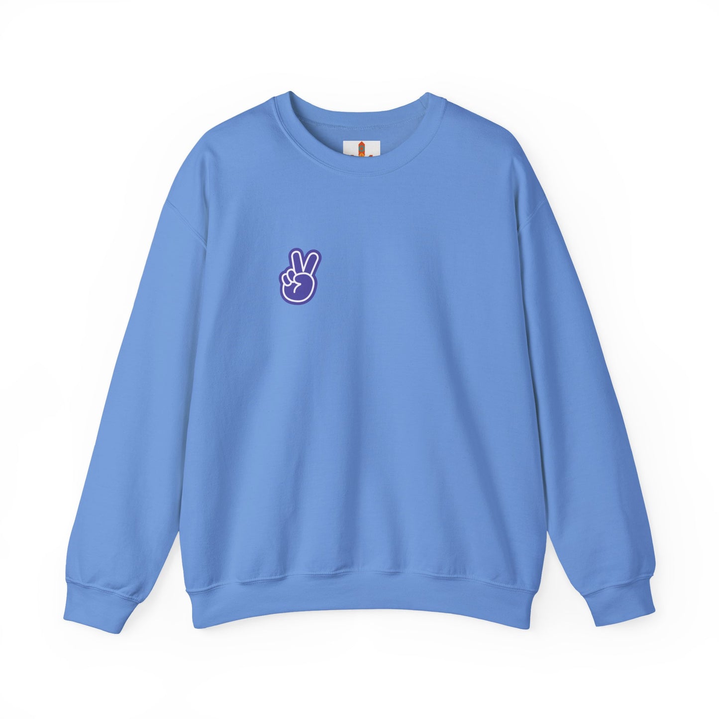 Purple Peace Hand Sign Sweatshirt