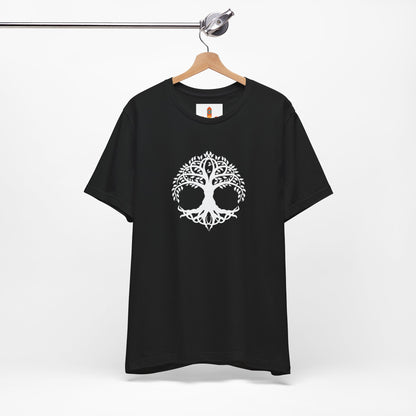 White Celtic Tree of Life Design T-shirt