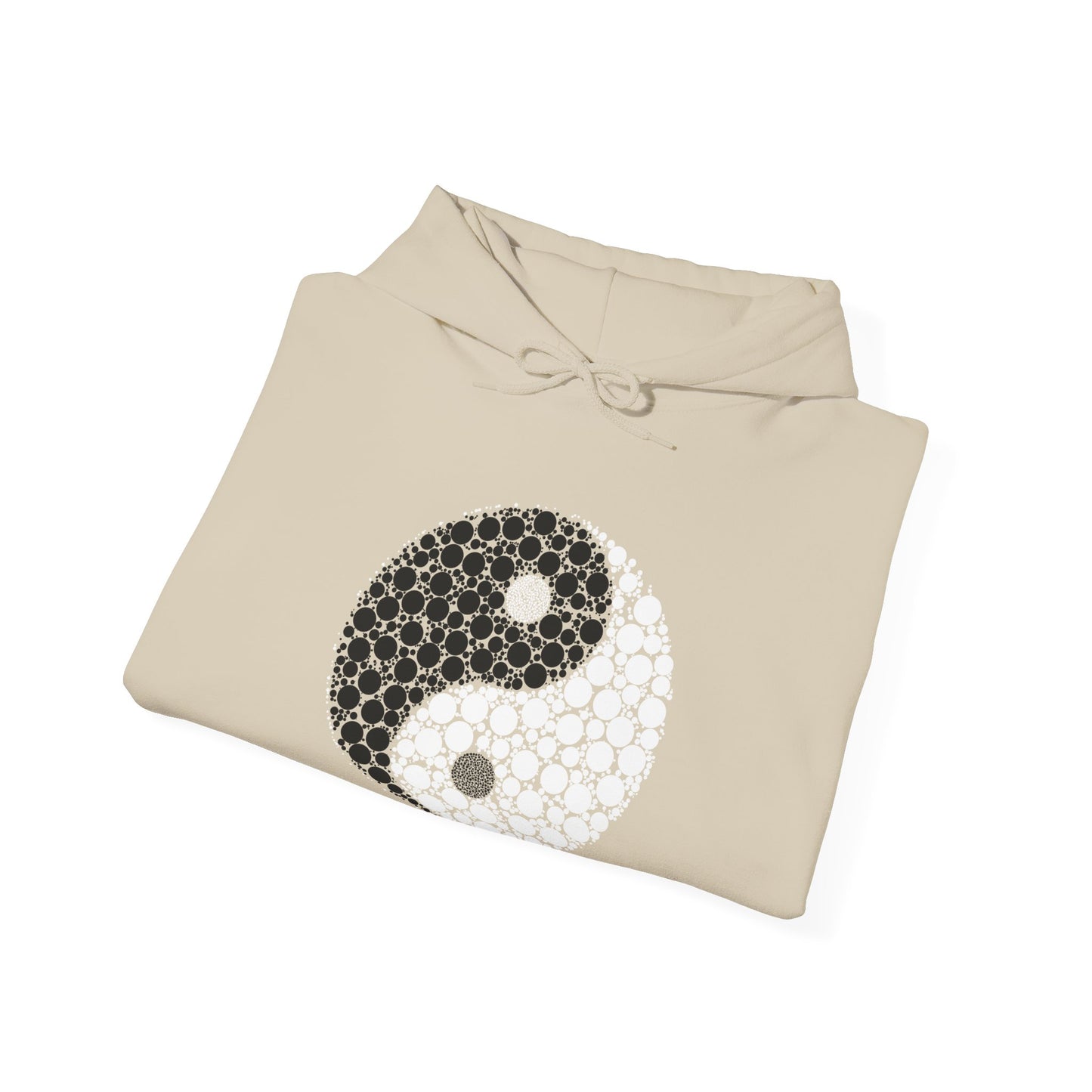 Yin Yang made with Dots Hoodie