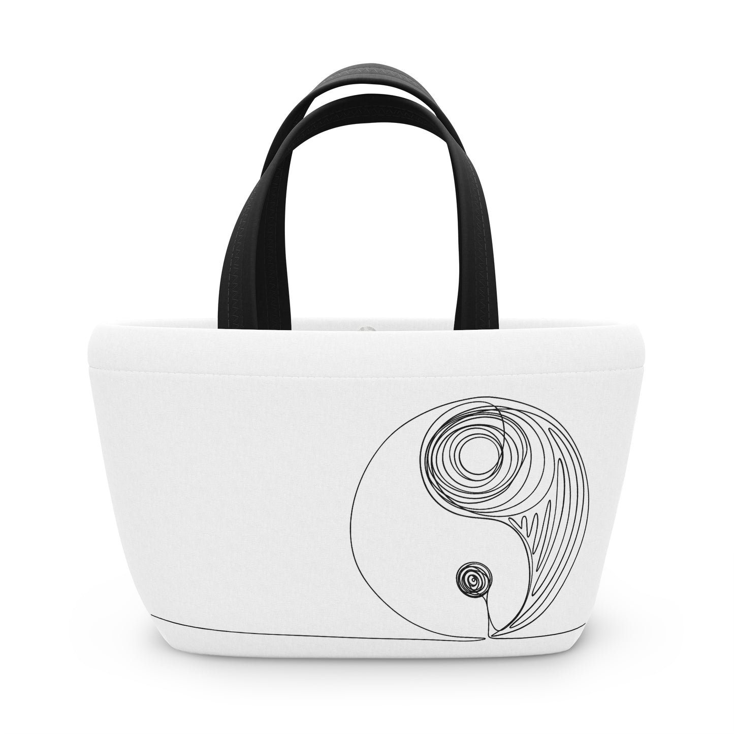 Minimalistic Yin Yang Drawing Bag