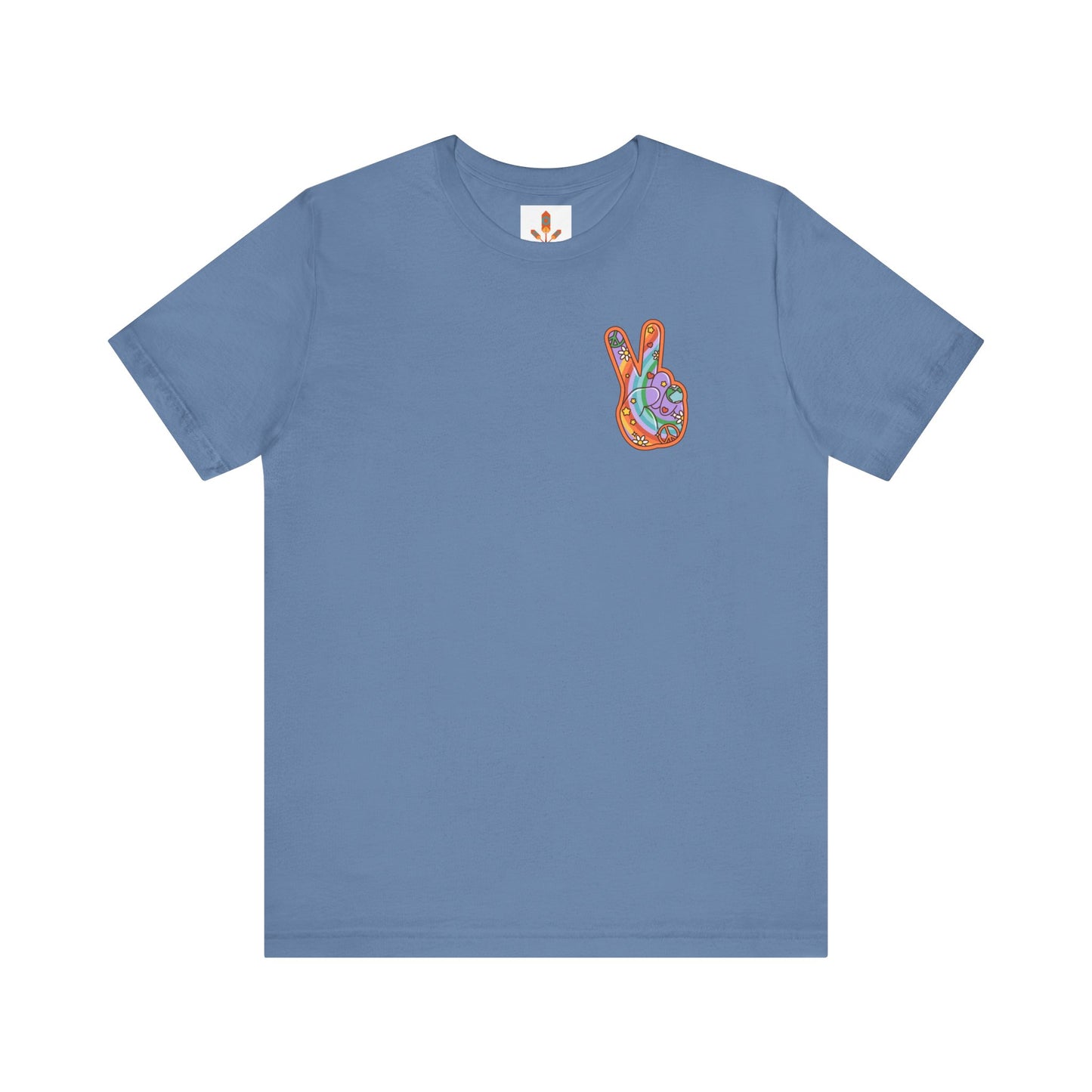 Hippie Peace Hand Sign T-shirt