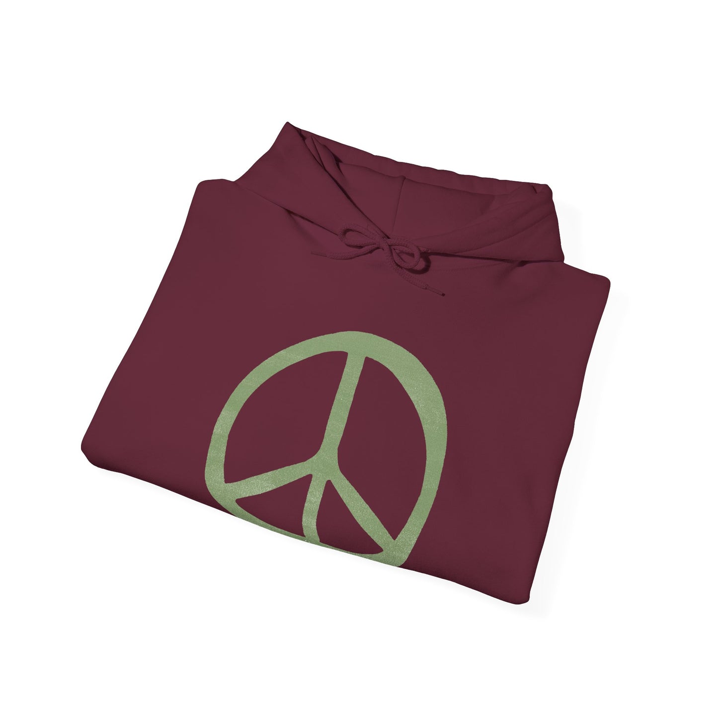 Green Peace Sign Hoodie