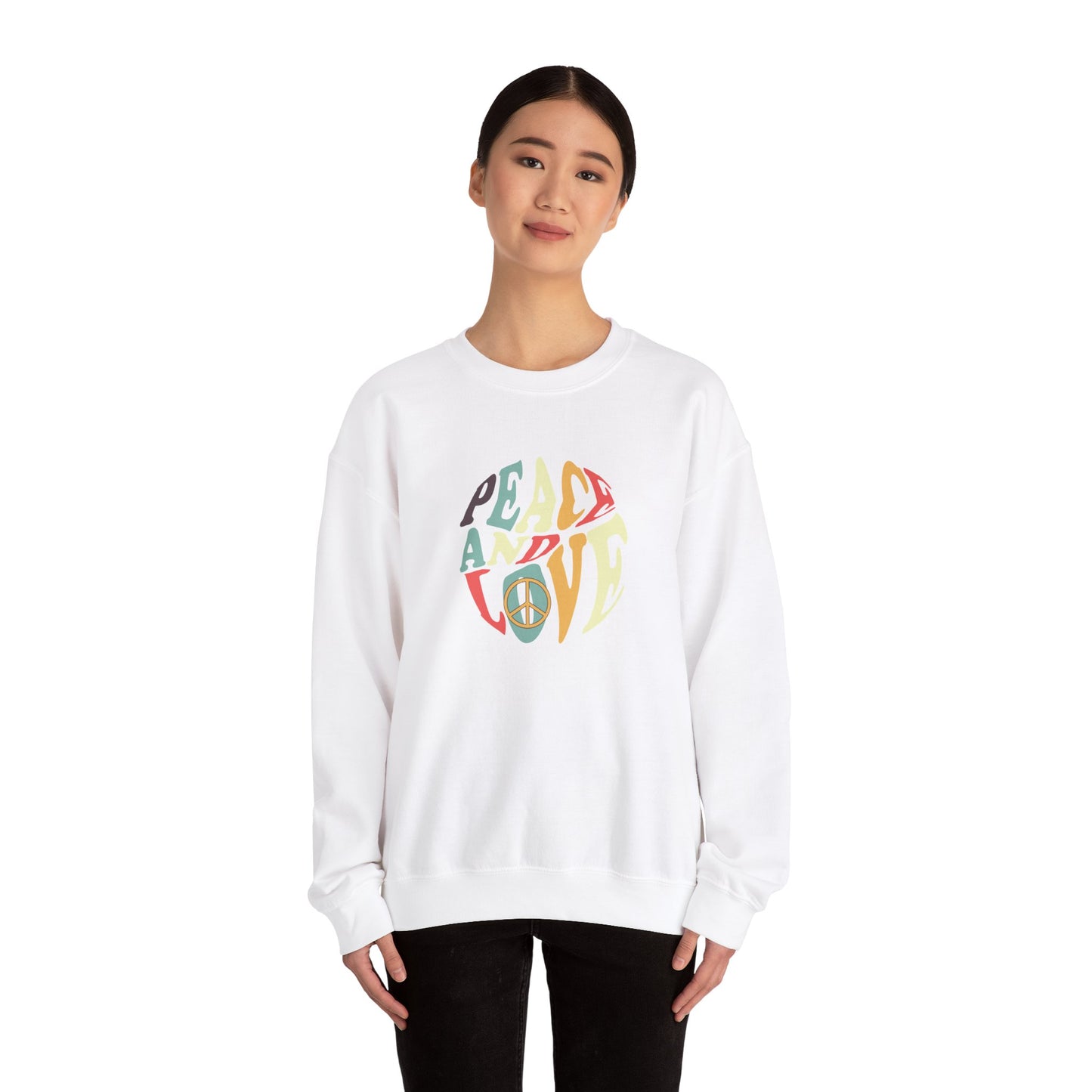 Peace and Love Design Sweatshirt