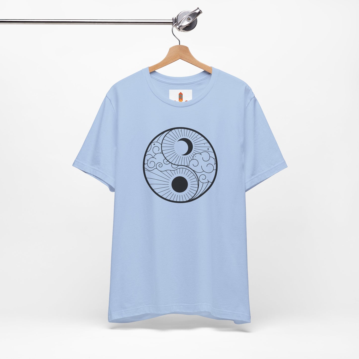 Yin Yang Sun and Moon Design T-shirt