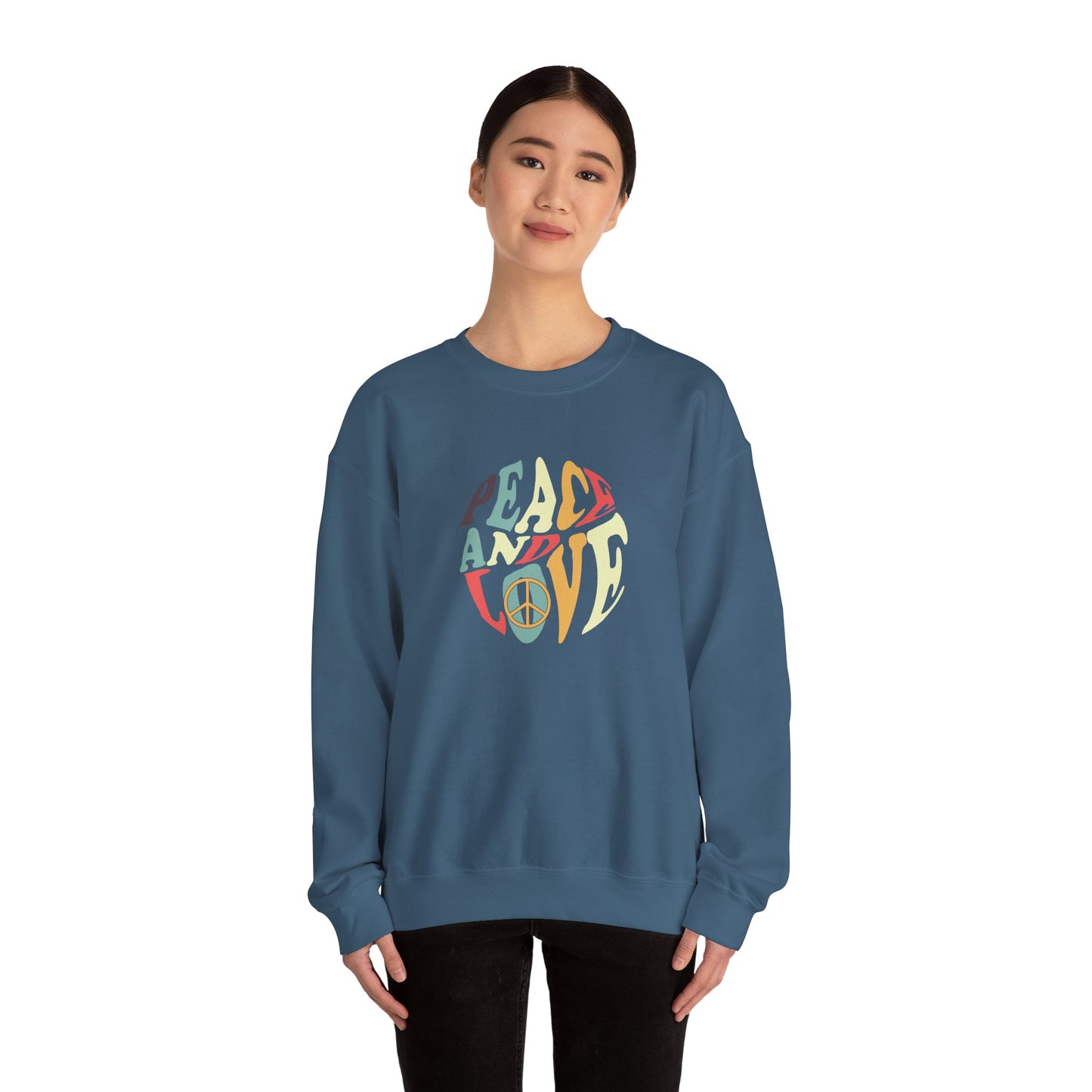 Peace and Love Design Sweatshirt