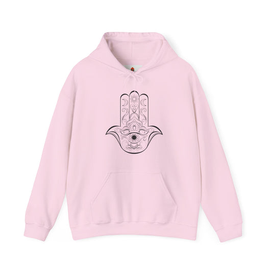 Hamsa Hand with Lotus Flower Hoodie