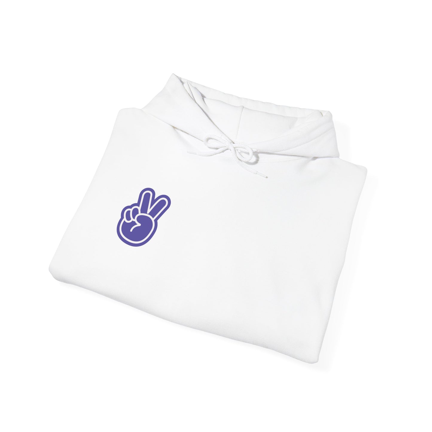 Purple Peace Hand Sign Hoodie