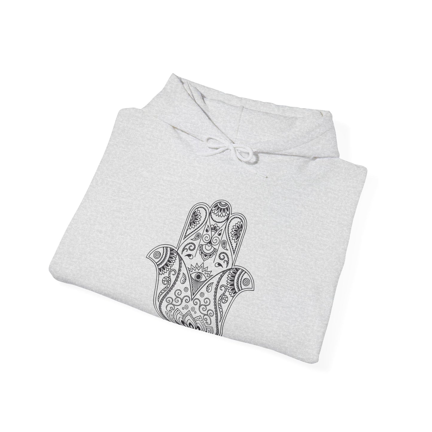 Lotus Flower Hamsa Hand Hoodie