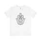 Hamsa Hand with Lotus Design T-shirt