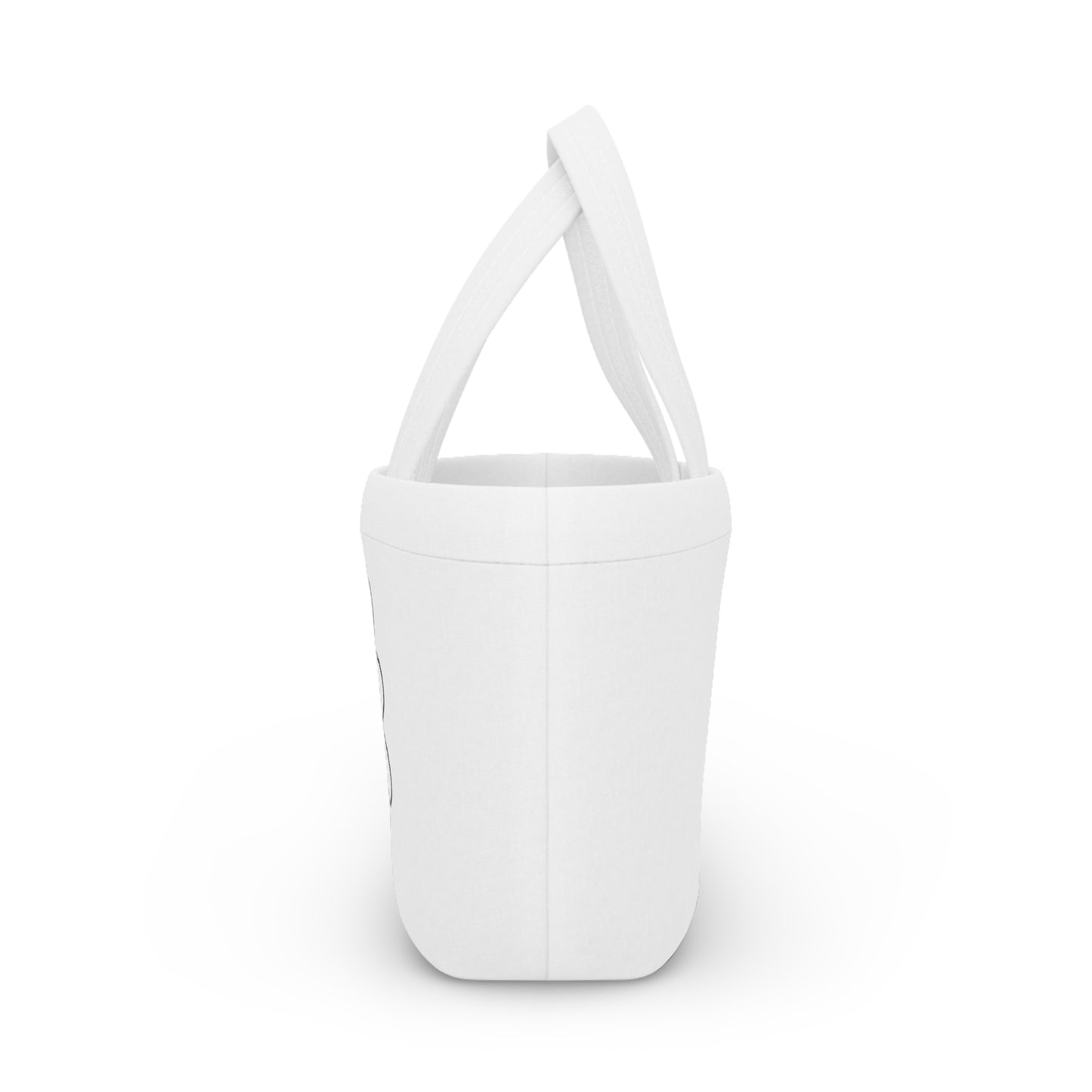 Peace Sign in White Flower Bag