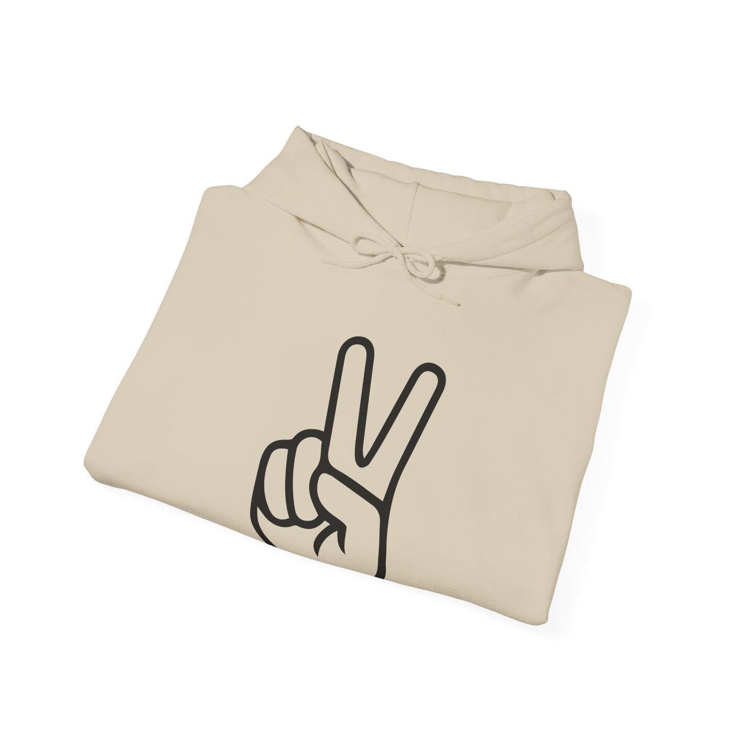 Simple Peace Hand Sign Hoodie