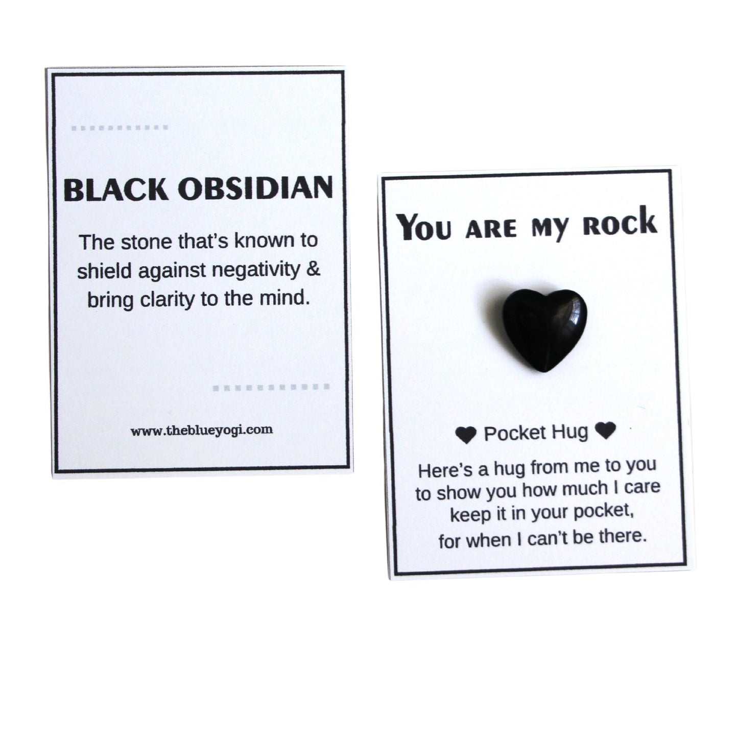 Natural Gemstone Pocket Hugs - Black Obsidian