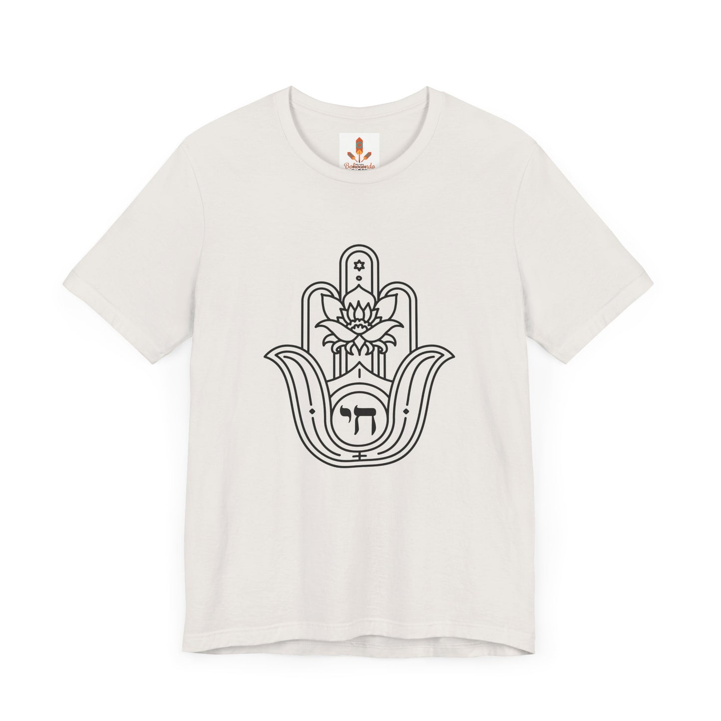 Hamsa Hand with Lotus Design T-shirt