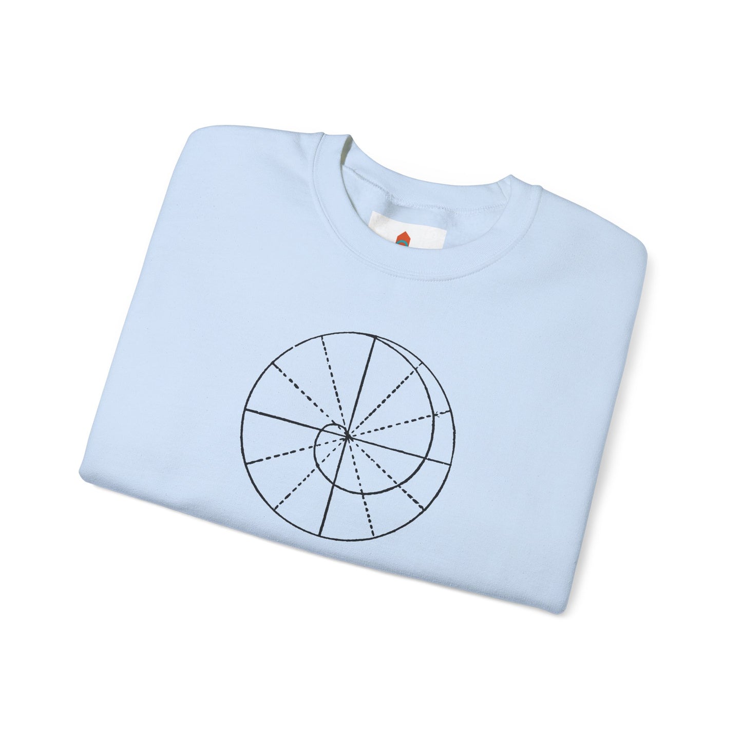 Spiral of Life in Circle Drawing Sweatshirt