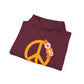 Peace Sign with Flowers Hoodie