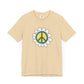 Peace Sign in White Flower T-shirt