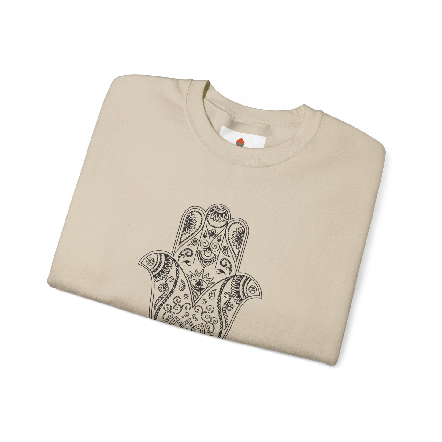 Lotus Flower Hamsa Hand Sweatshirt