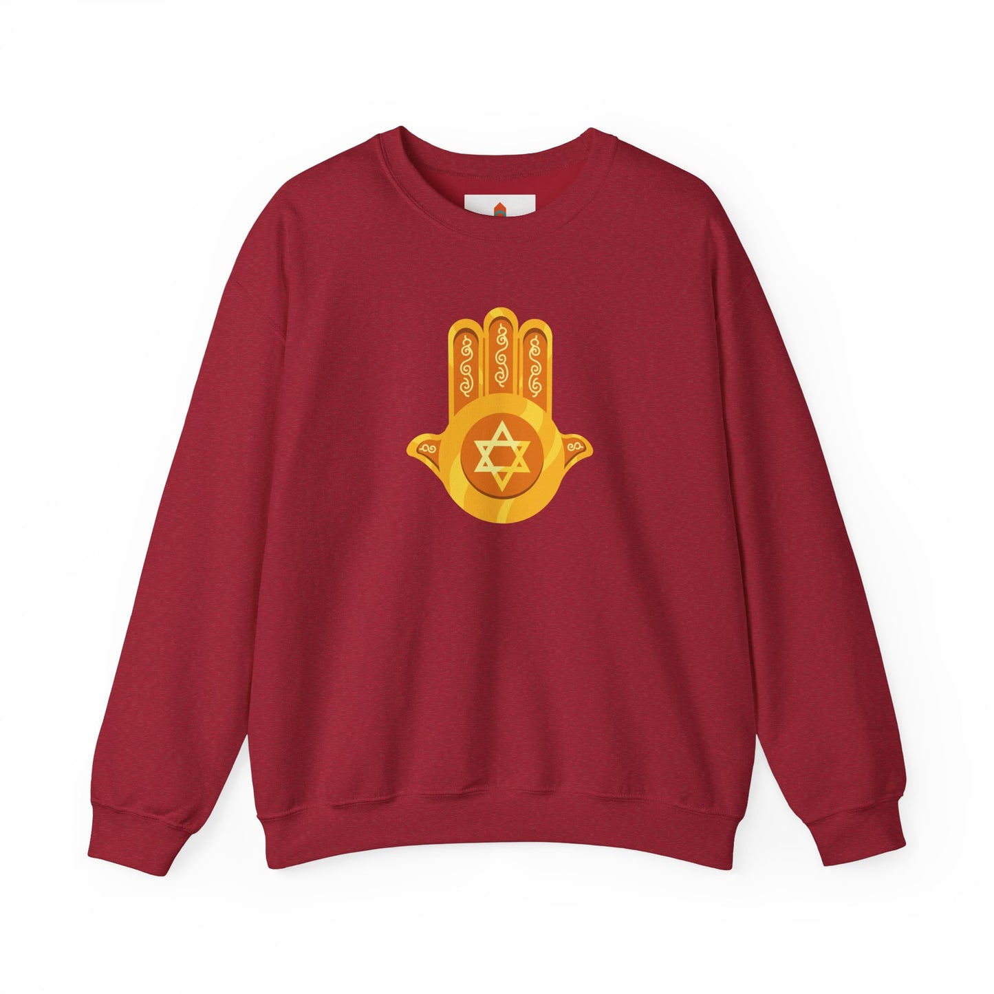 Golden Hamsa Hand with Star of David Sweatshirt