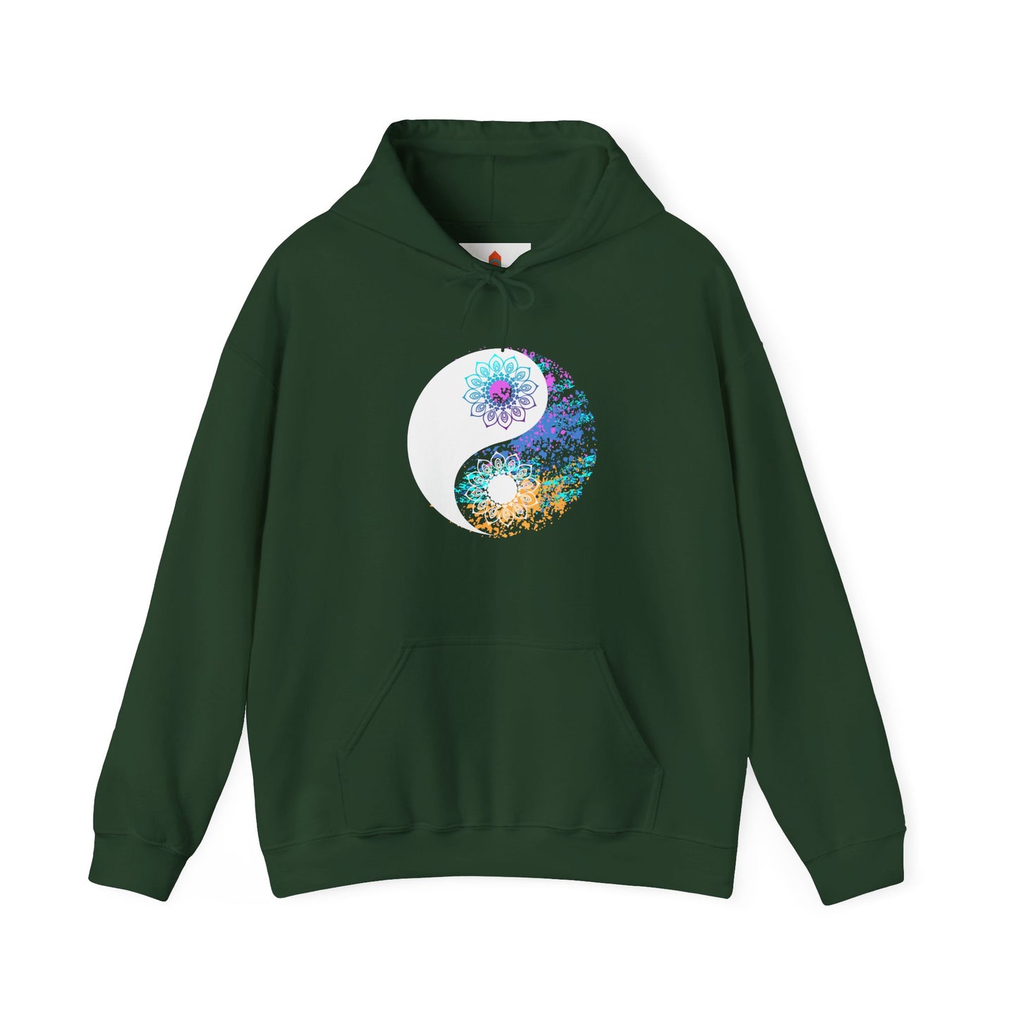 Colorful Lotus Yin Yang Hoodie