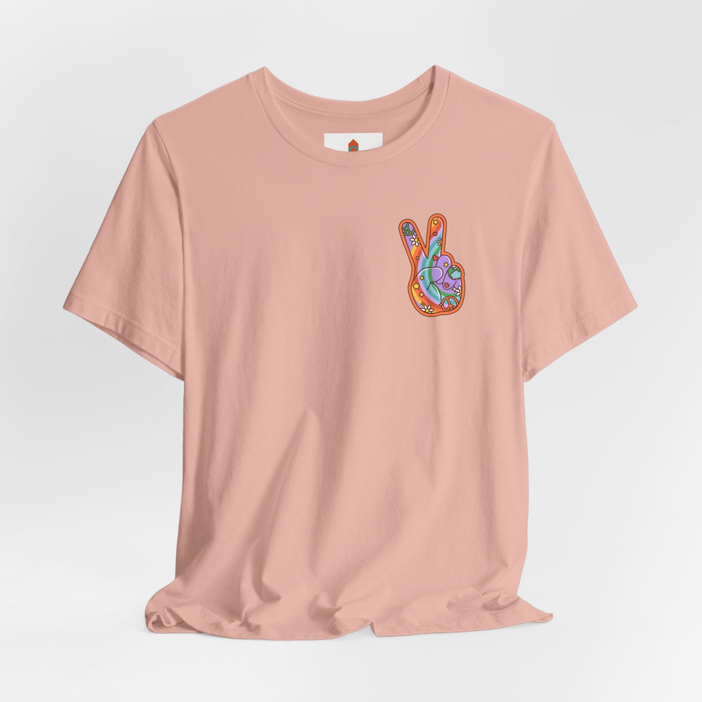 Hippie Peace Hand Sign T-shirt