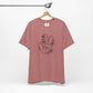 Black Peace Hand Sign with Flowers T-shirt