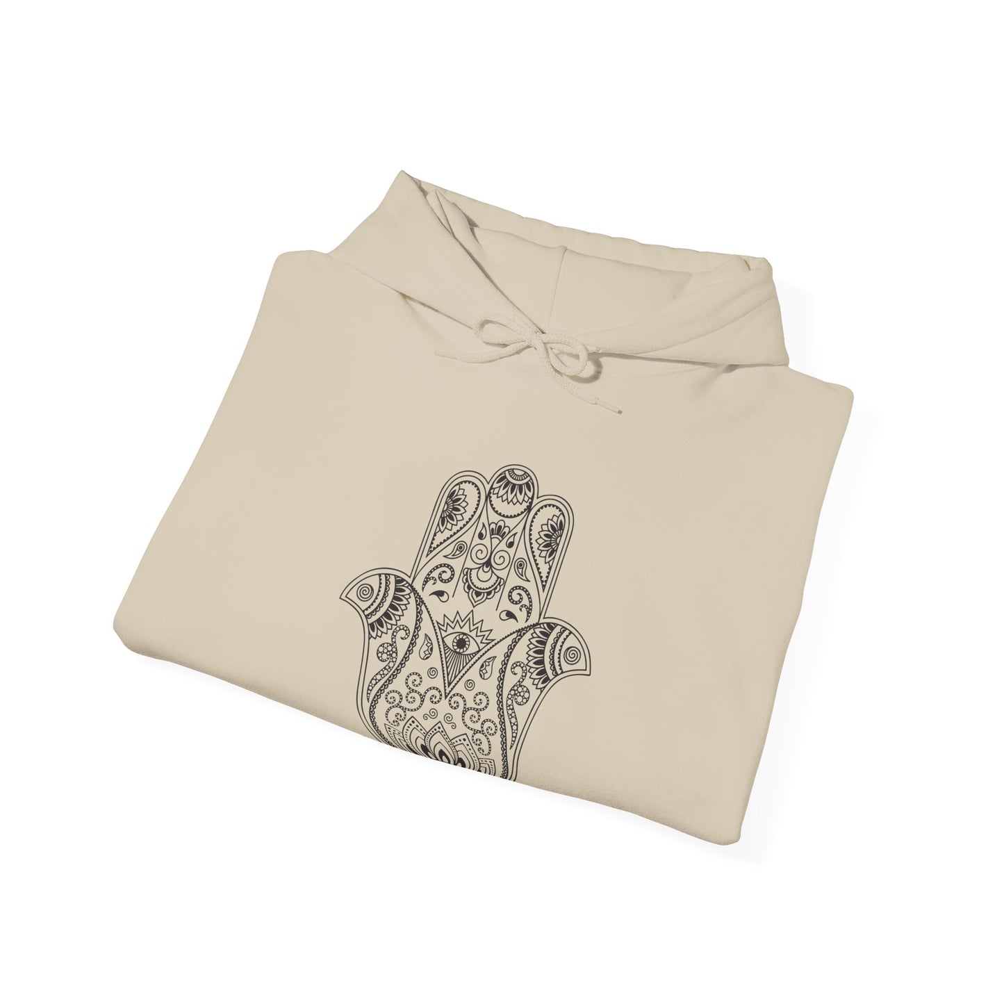 Lotus Flower Hamsa Hand Hoodie