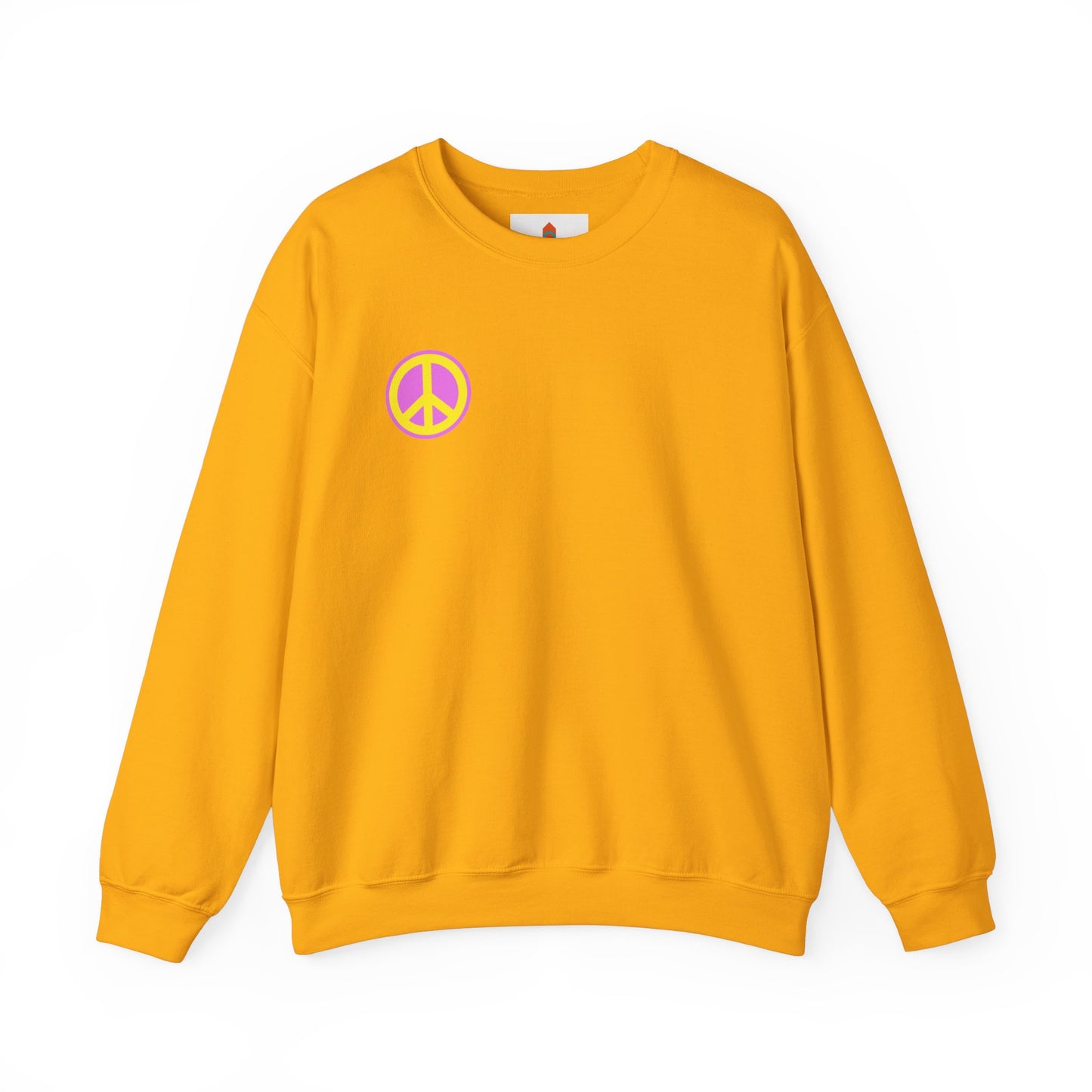 Yellow and Purple Peace Sign Sweatshirt