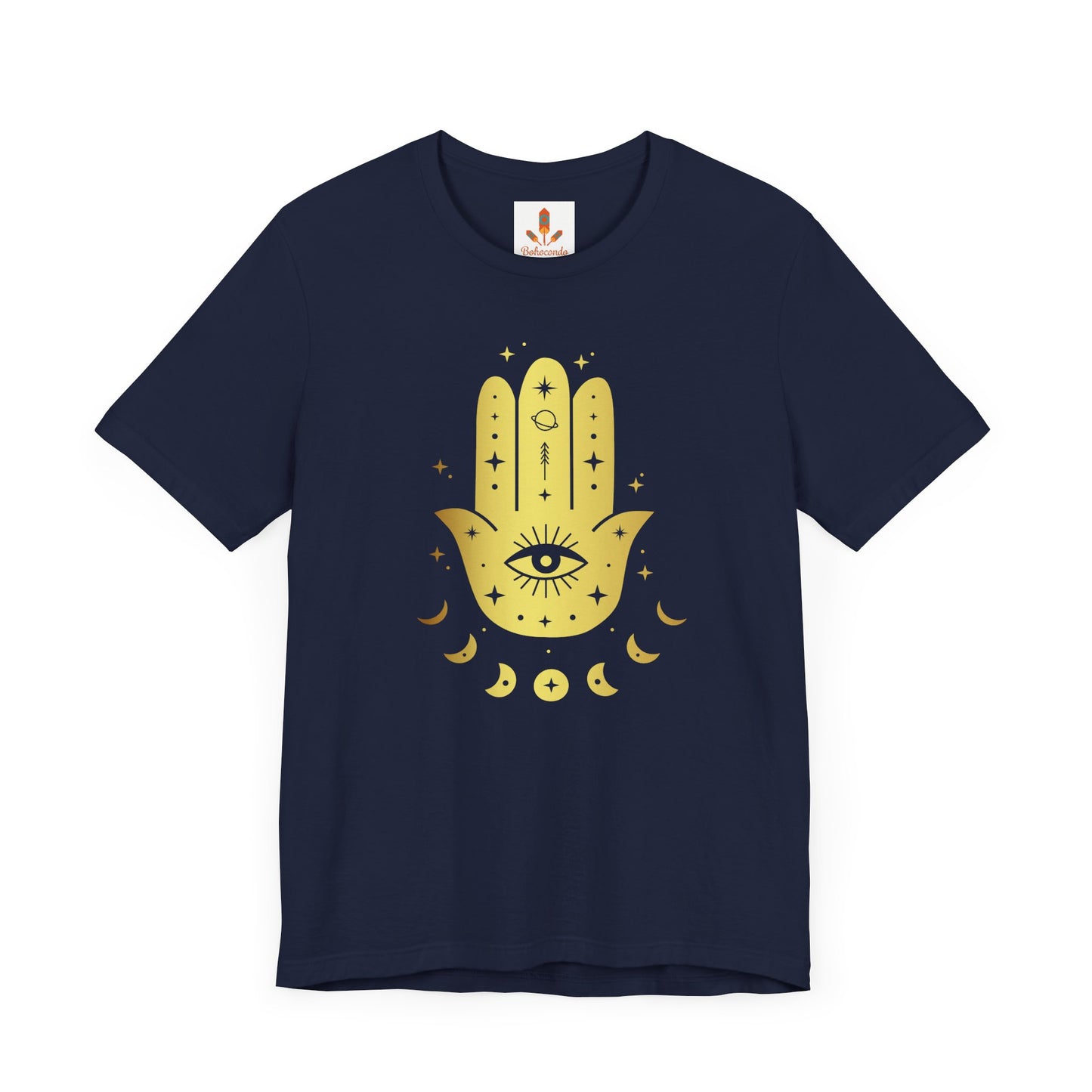 Golden Hamsa Hand with Eye T-shirt