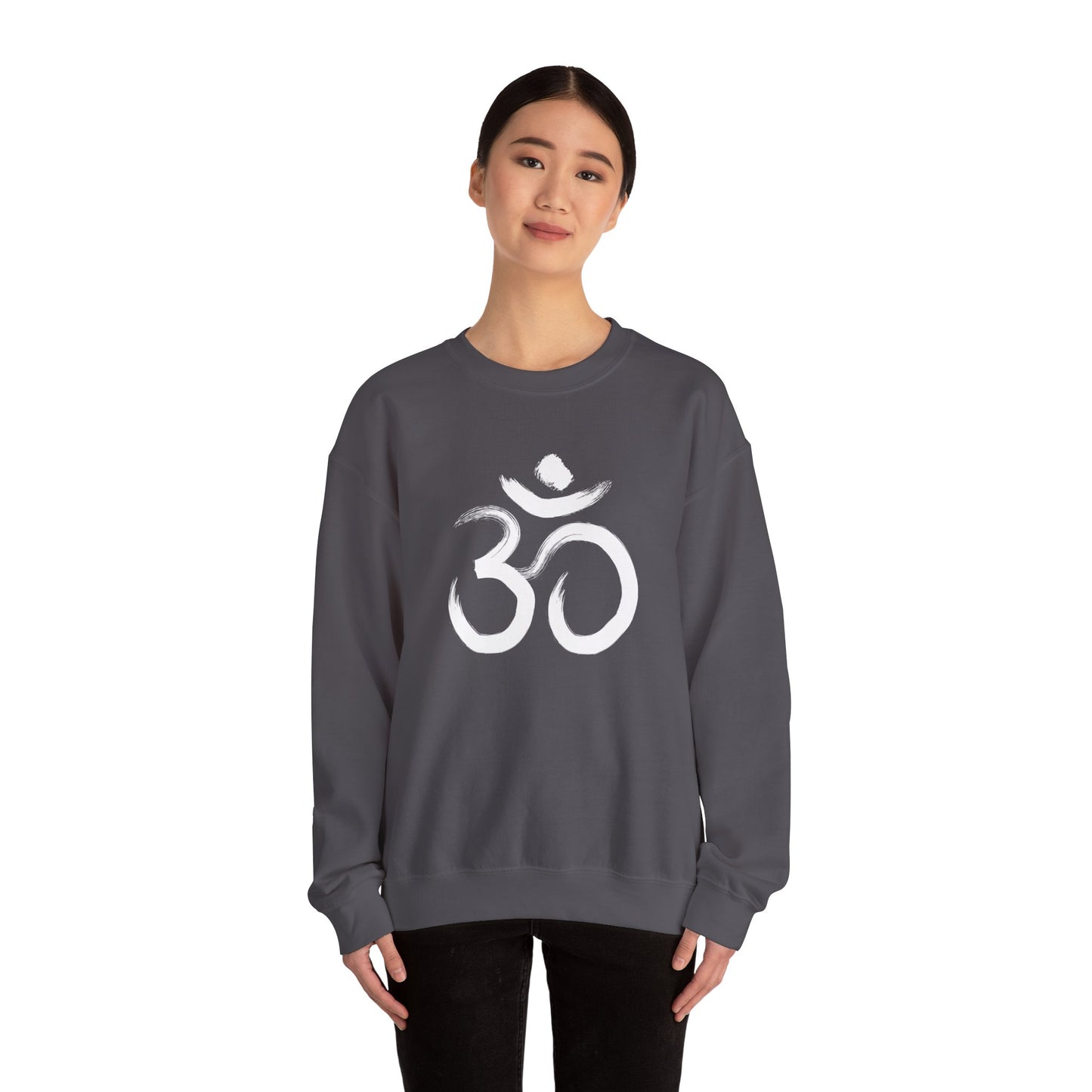 White Om Drawing Sweatshirt