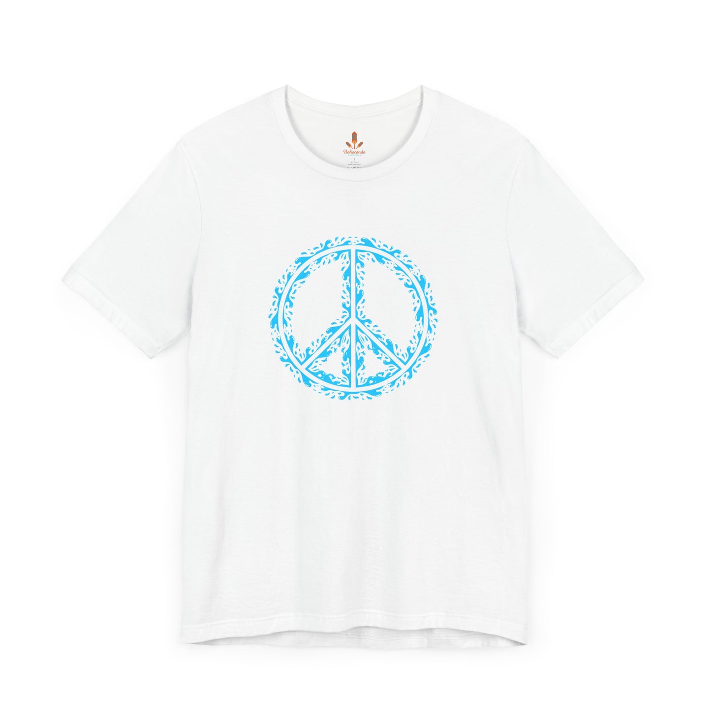 Peace Sign with Water Design T-shirt