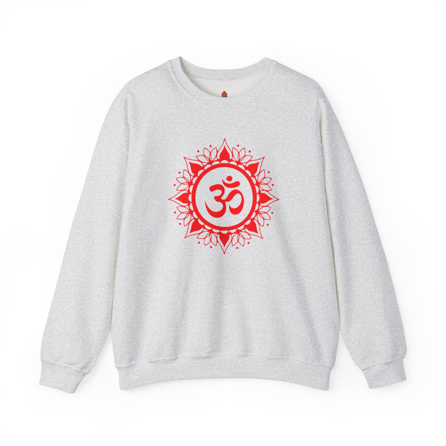 Red Om Lotus Design Sweatshirt